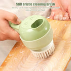 4 in 1 Handheld Electric Vegetable Cutter Wireless Food Processor Vegetable Slicer Set Pepper Garlic Mash Minced Cooking Gadgets
